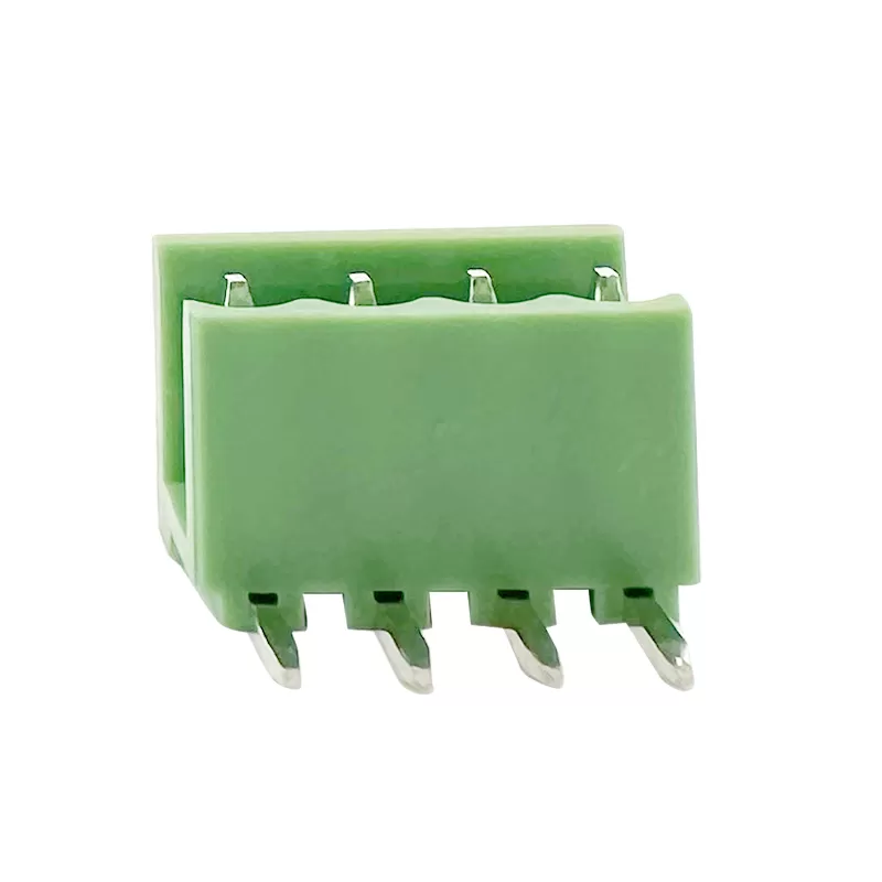 3.96mm Female Pluggable PCB terminal block Right Angle Pin：RHTBYDR-3.96